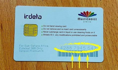 what is a smart card number|smart card number for dstv.